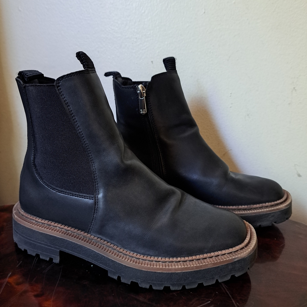 Sam Edelman Black Zippered Men's Boots US Size 3M - Picture 9 of 9
